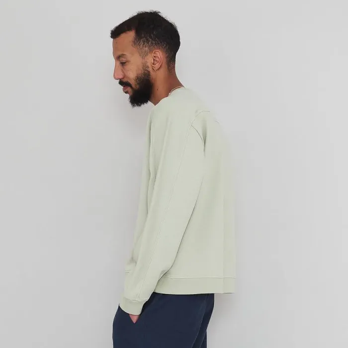 Folk Clothing Sweatshirts Prism Sweat 8211 Light Olive 8211 Mens