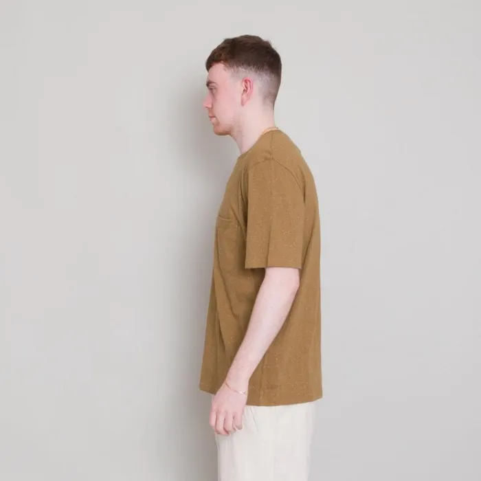 Folk Clothing TShirts Pocket Nep Assemby Tee 8211 Tobacco 8211 Mens