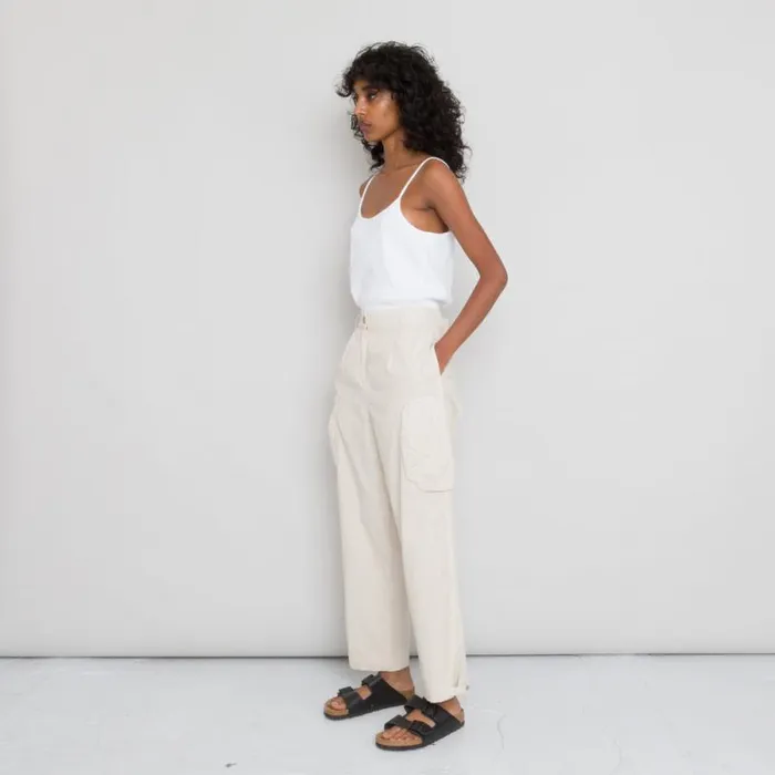 Folk Clothing Trousers Prism Cargo Pant 8211 Stone 8211 Womens