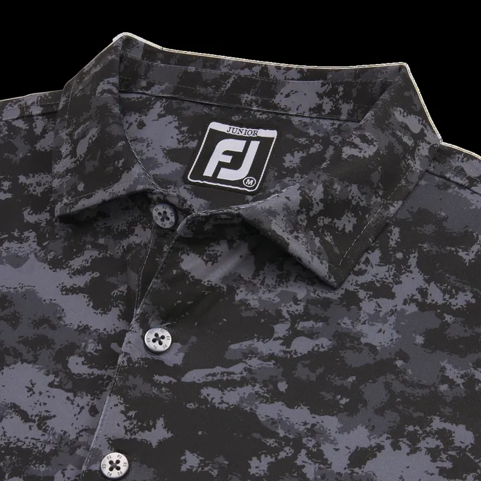 FootJoy Apparel WomenMen Cloud Camo Shirt Junior Black