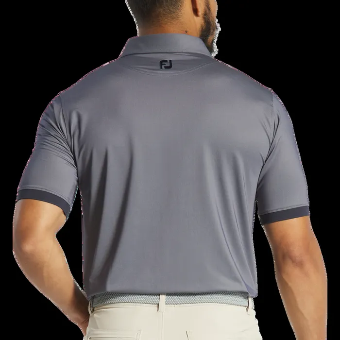 FootJoy Shirts Men Banded Sleeve Birdseye Navy FootJoy Shirts Men Banded Sleeve Birdseye Navy