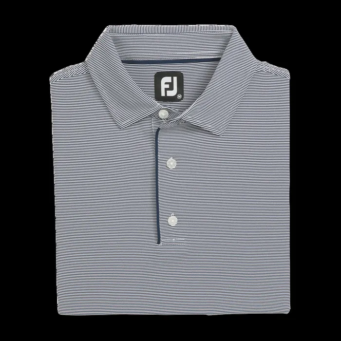 FootJoy Shirts Men Long Sleeve Sun Protection Shirt Navy White
