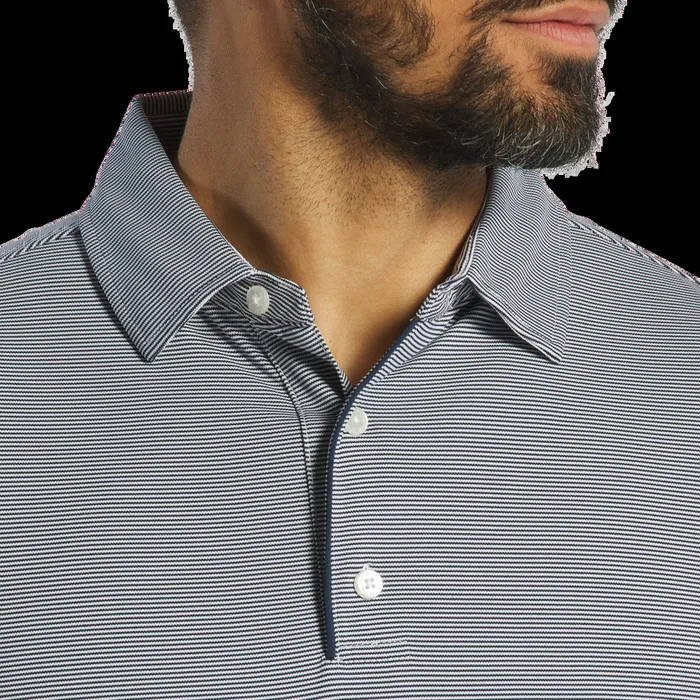 FootJoy Shirts Men Long Sleeve Sun Protection Shirt Navy White