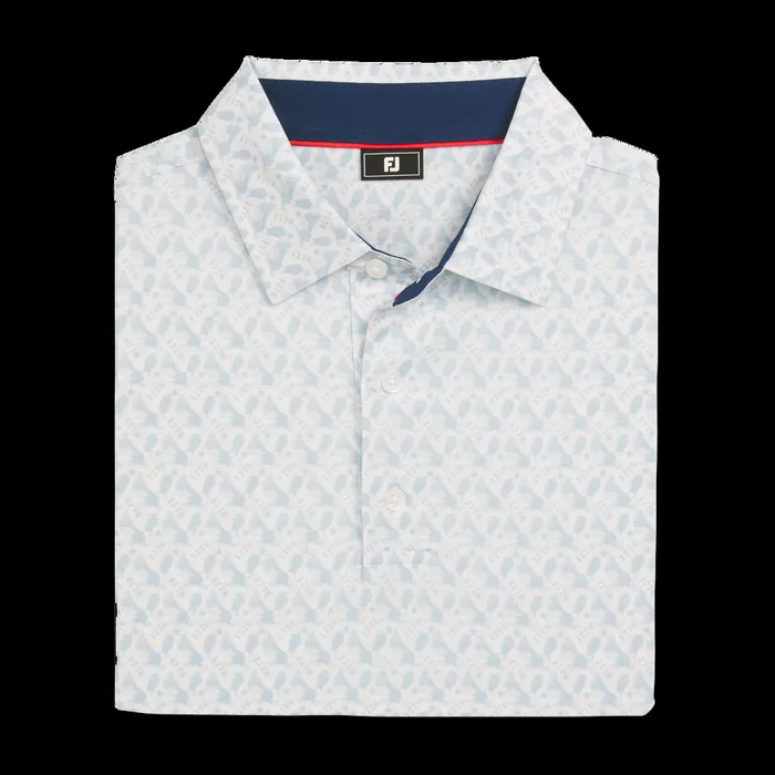 FootJoy Shirts Men Soaring Eagle Lisle White