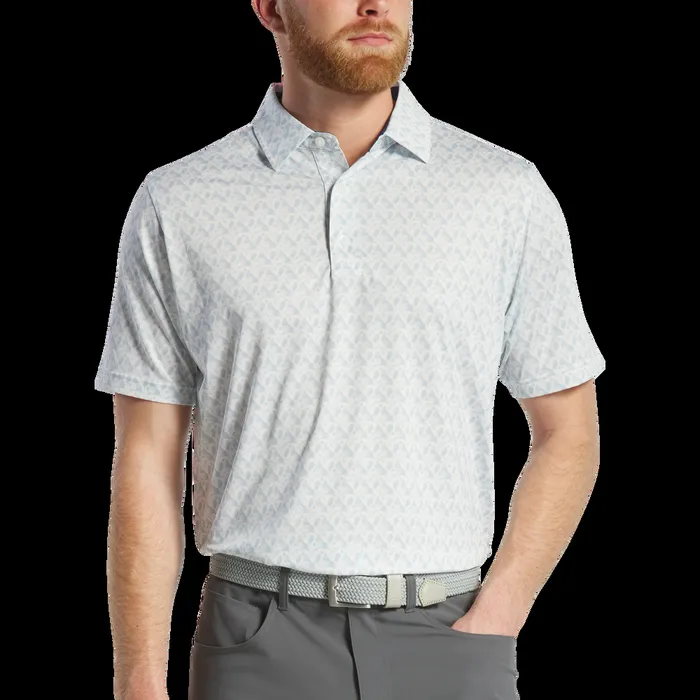 FootJoy Shirts Men Soaring Eagle Lisle White FootJoy Shirts Men Soaring Eagle Lisle White