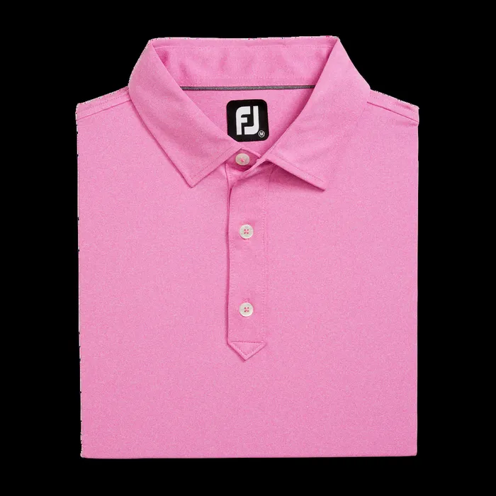 FootJoy Shirts Men Solid Lisle Heather Pink