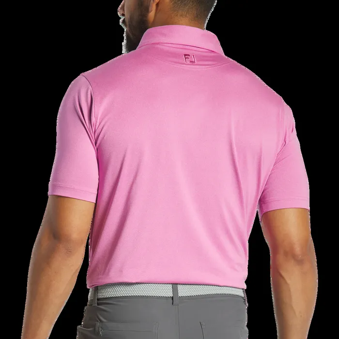 FootJoy Shirts Men Solid Lisle Heather Pink