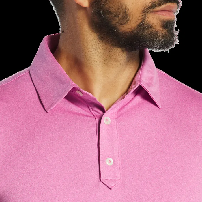 FootJoy Shirts Men Solid Lisle Heather Pink