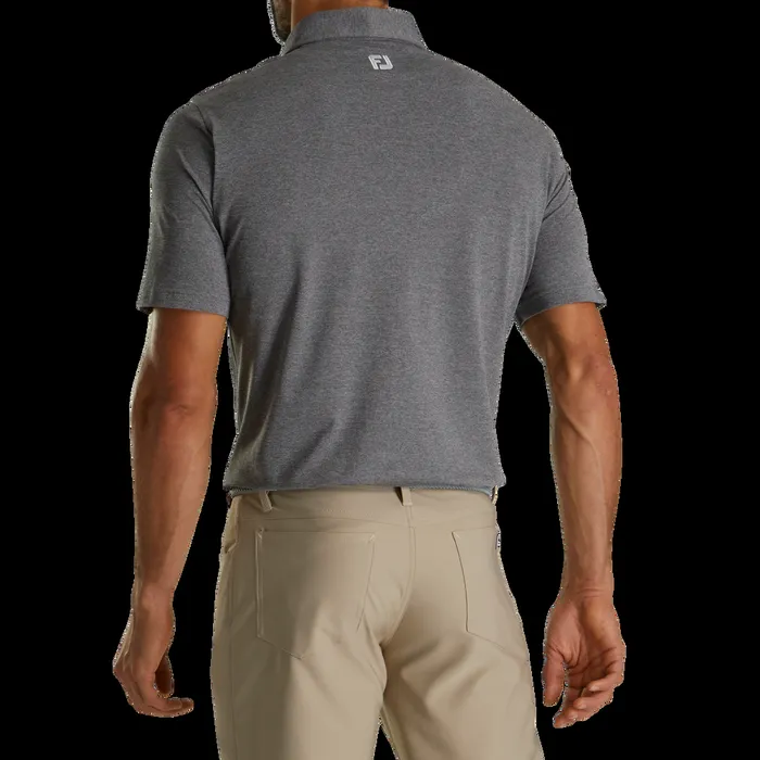 FootJoy Shirts Men Solid Pique Heather Charcoal FootJoy Shirts Men Solid Pique Heather Charcoal