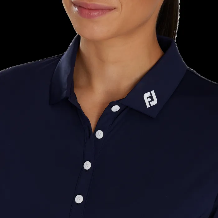 FootJoy Shirts Women Long Sleeve Sun Protection Shirt 8211 FJ Tour Collar Navy FootJoy Shirts Women Long Sleeve Sun Protection Shirt 8211 FJ Tour Collar Navy