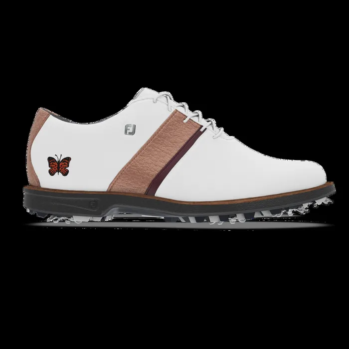 FootJoy Spiked Women MyJoys Premiere Series Traditional White Rose Gold Burgundy FootJoy Spiked Women MyJoys Premiere Series Traditional White Rose Gold Burgundy