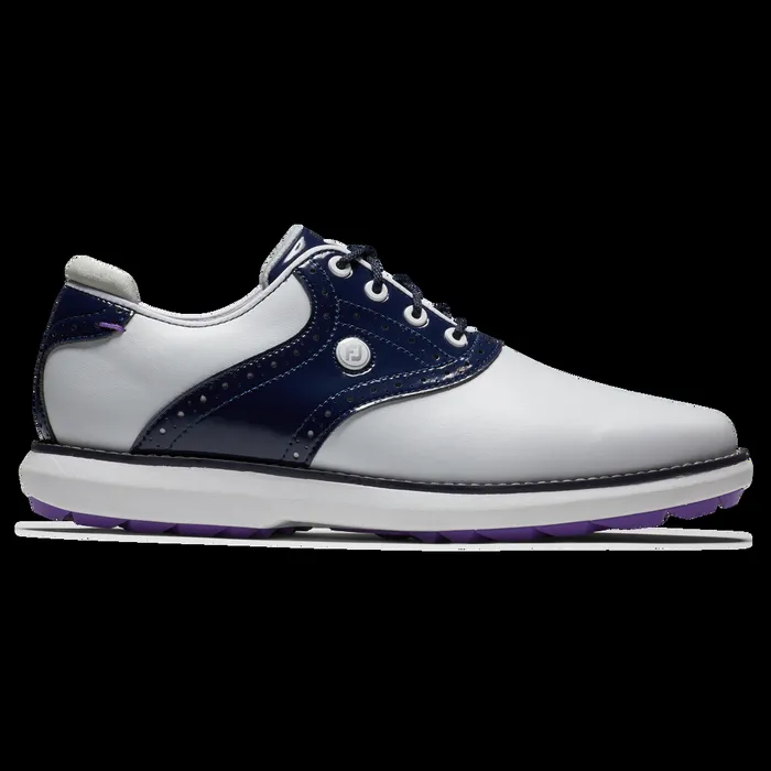 FootJoy Spikeless Women Traditions Spikeless White Navy