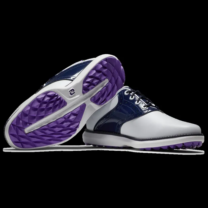 FootJoy Spikeless Women Traditions Spikeless White Navy FootJoy Spikeless Women Traditions Spikeless White Navy
