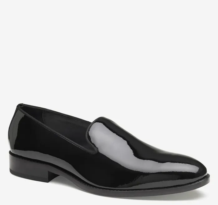 Formal Shoes Men Gavney SlipOn Loafer Black Patent Johnston and Murphy