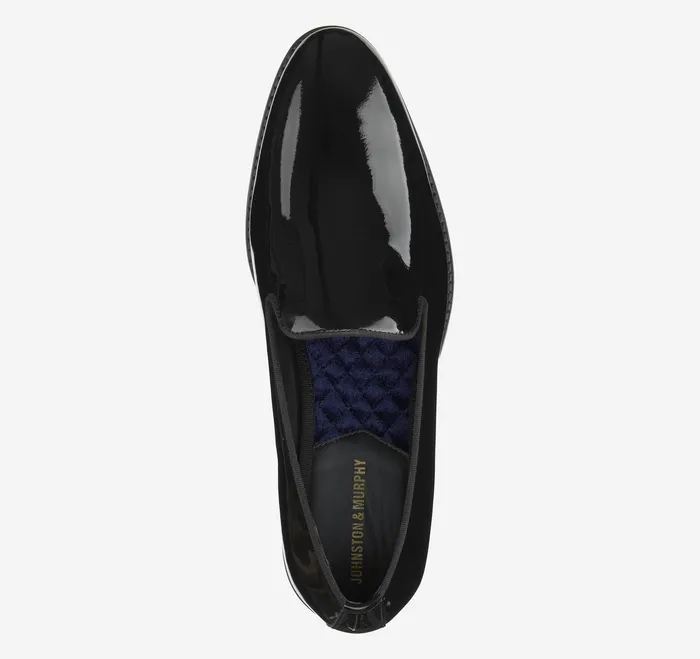 Formal Shoes Men Gavney SlipOn Loafer Black Patent Johnston and Murphy