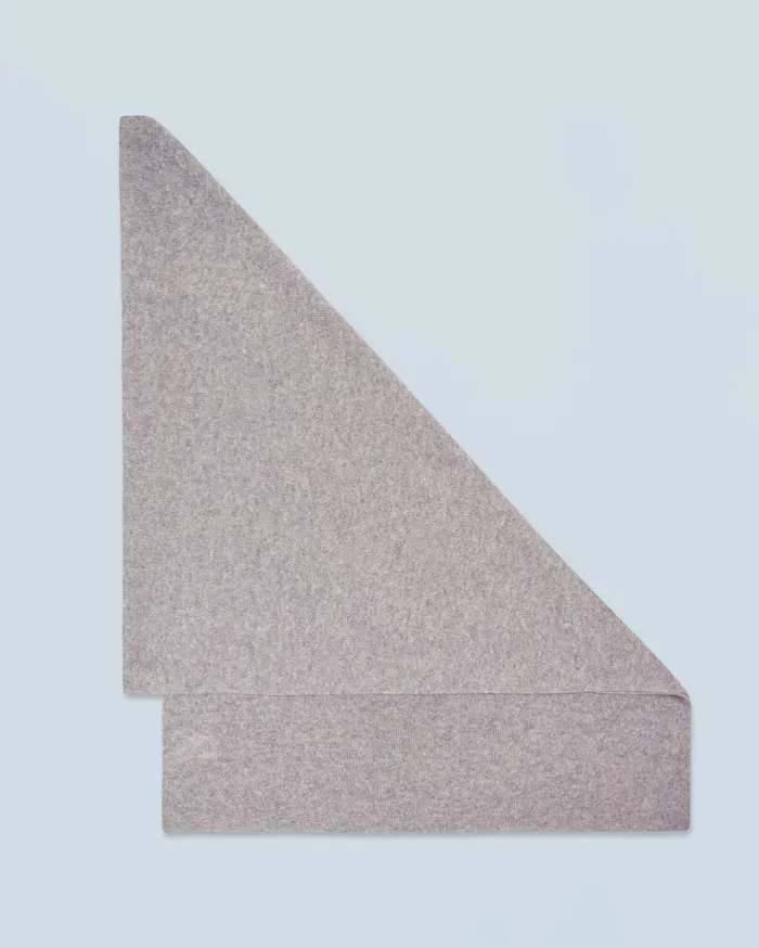 From Future Cashmere Scarves and Collars Large Lightweight Scarf Dark Heather Gray