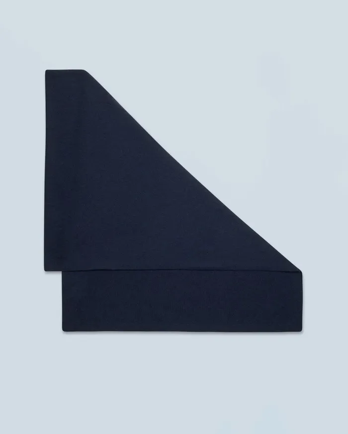 From Future Cashmere Scarves and Collars Large Lightweight Scarf Navy