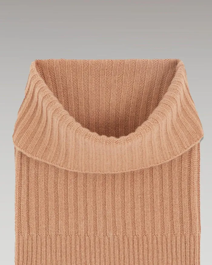 From Future Cashmere Scarves and Collars Regular Ribbed Collar Camel