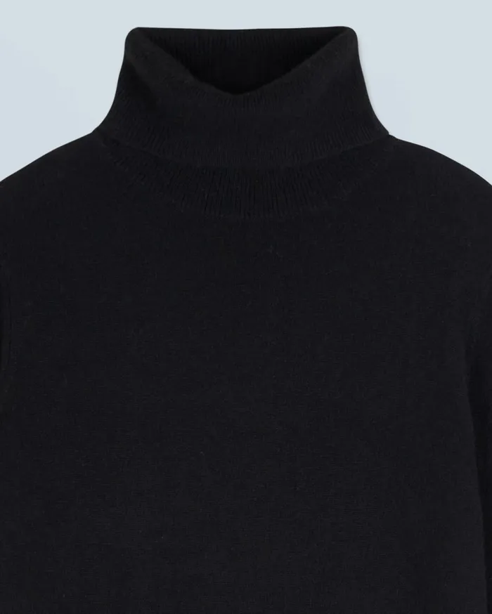 From Future Cashmere Sweaters Women Basic Turtleneck Sweater Black