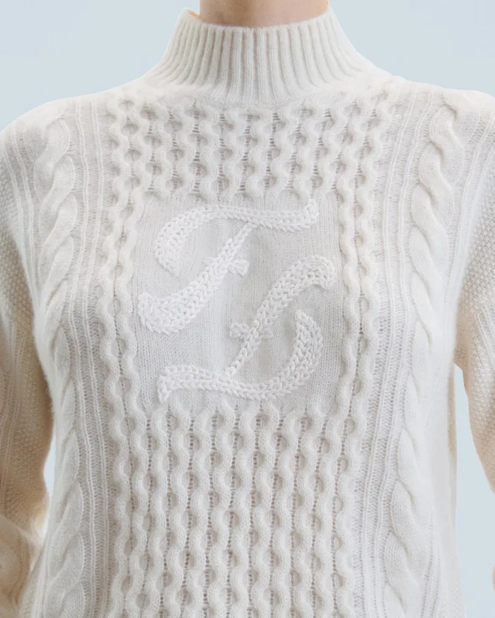 From Future Cashmere Sweaters Women Mock Neck Sweater White