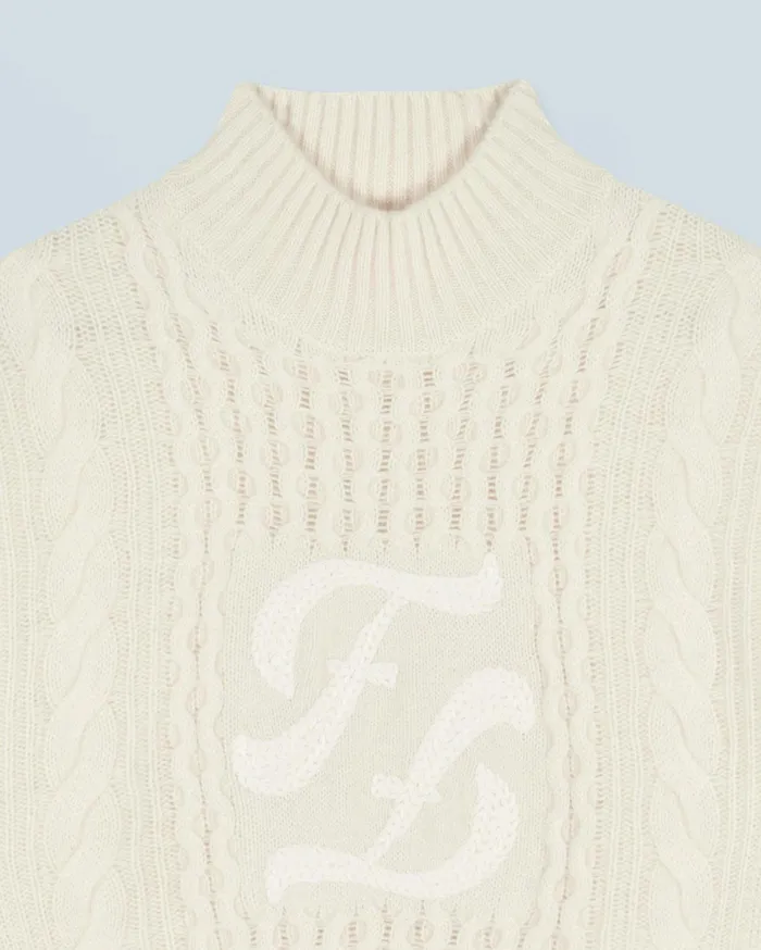 From Future Cashmere Sweaters Women Mock Neck Sweater White