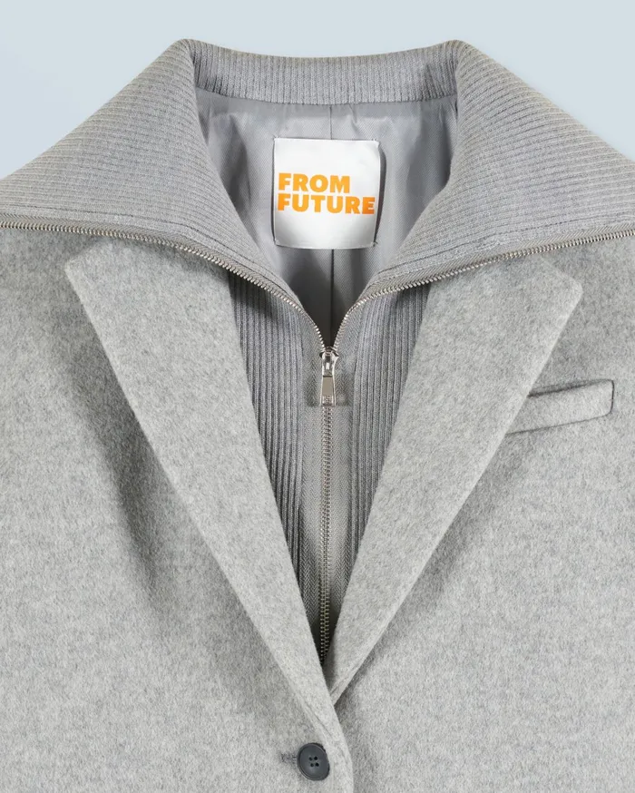 From Future Coats and Jackets Women Outerwear Manteau Light Heather Gray