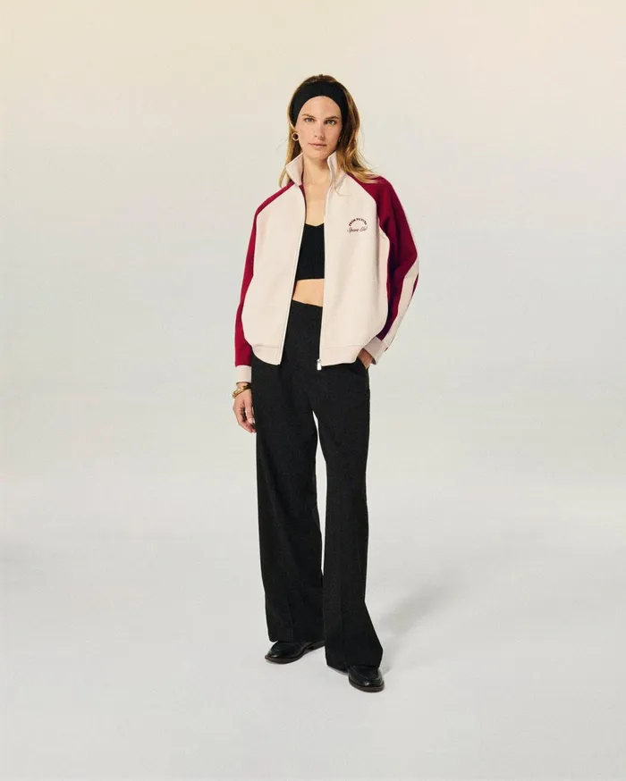 From Future Coats and Jackets Women Zipped Sweatshirt Beige