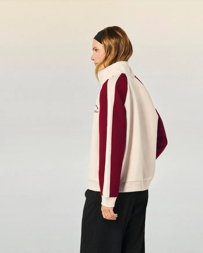 From Future Coats and Jackets Women Zipped Sweatshirt Beige