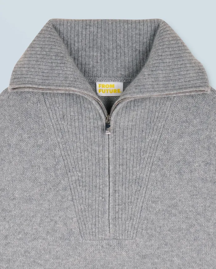 From Future Dresses and Jumpsuits Women Short Dress With Long Sleeves Dark Heather Gray