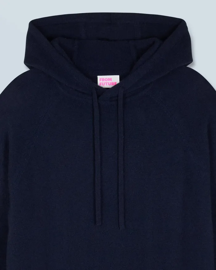 From Future Hoodies Men Lightweight Oversized Hoodie Sweater Navy