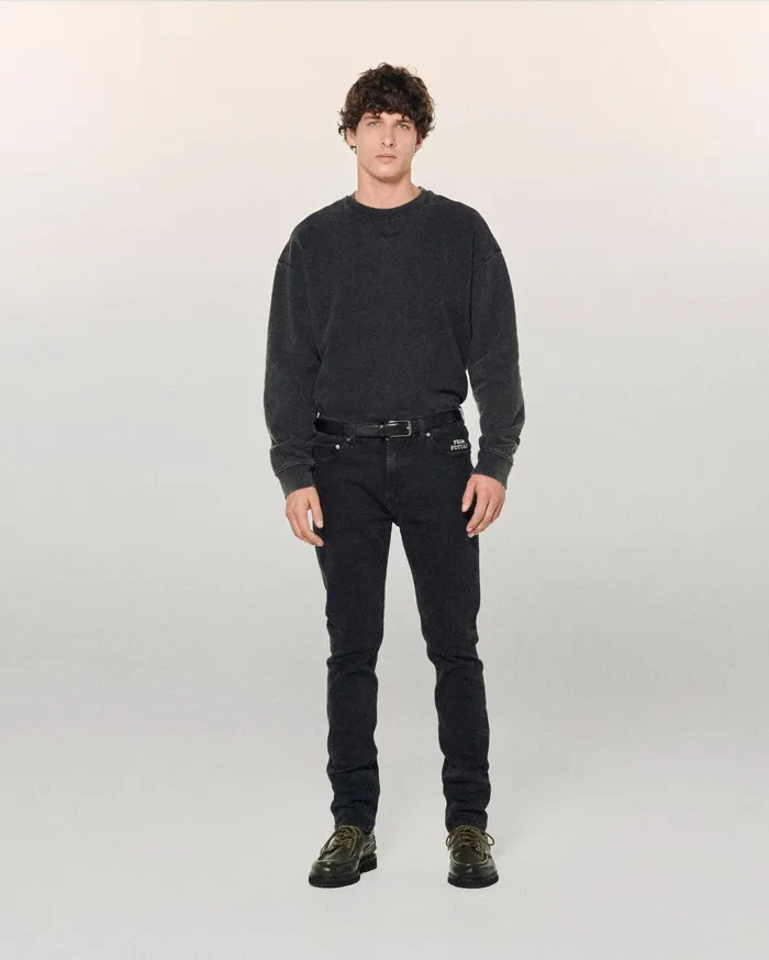 From Future Jeans Men Skinny John Jeans Washed Black