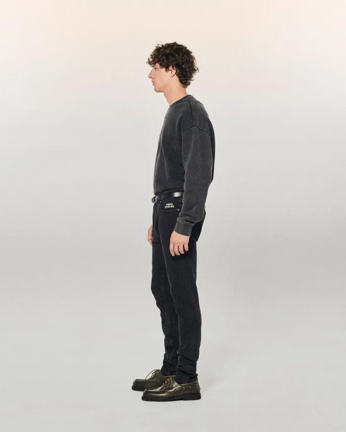 From Future Jeans Men Skinny John Jeans Washed Black