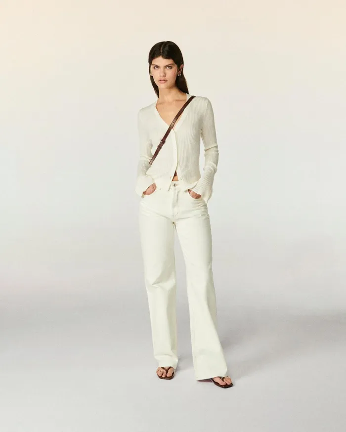 From Future Jeans Women Wide Jeans White