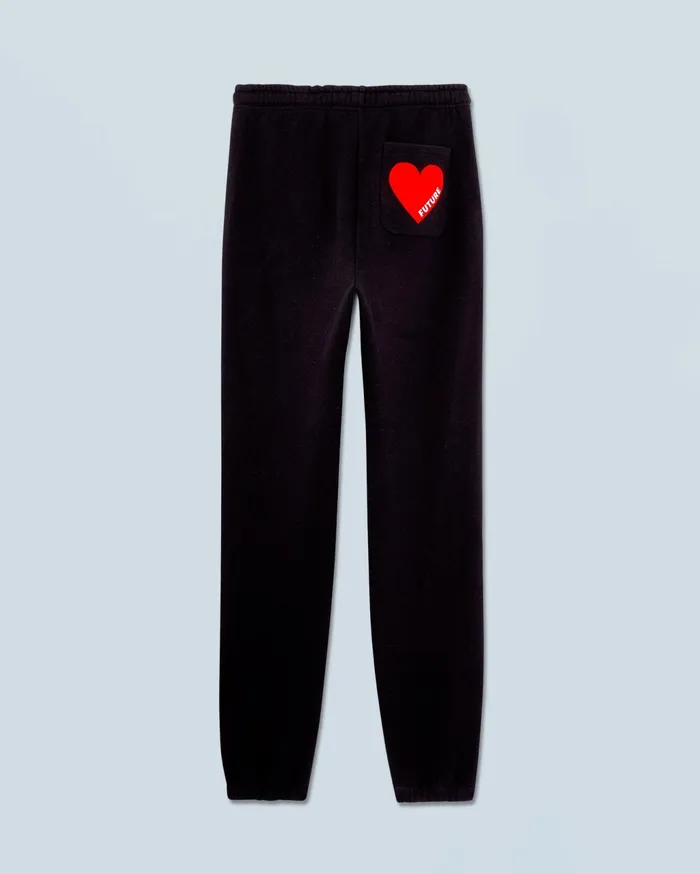 From Future Joggers Women Straight Heart Joggers Black