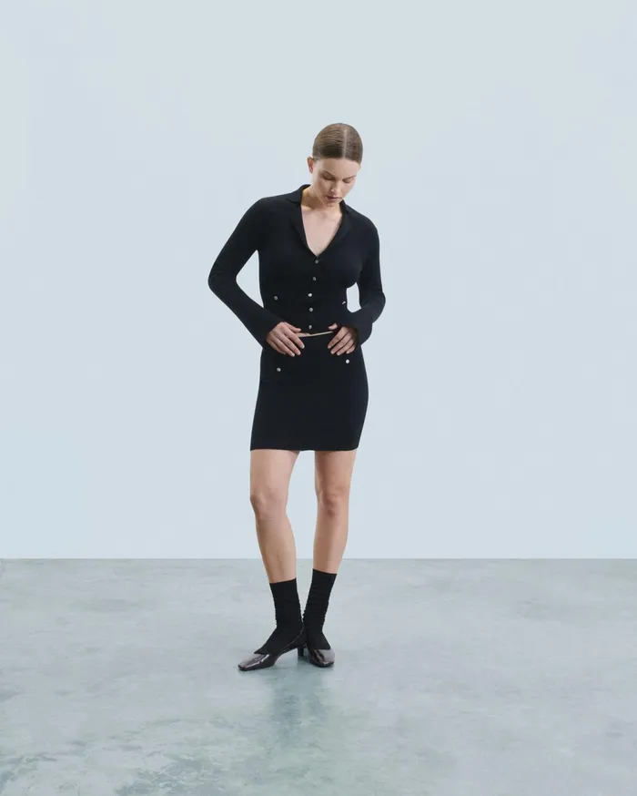 From Future Merino Wool Sweaters Women Cardigan Black