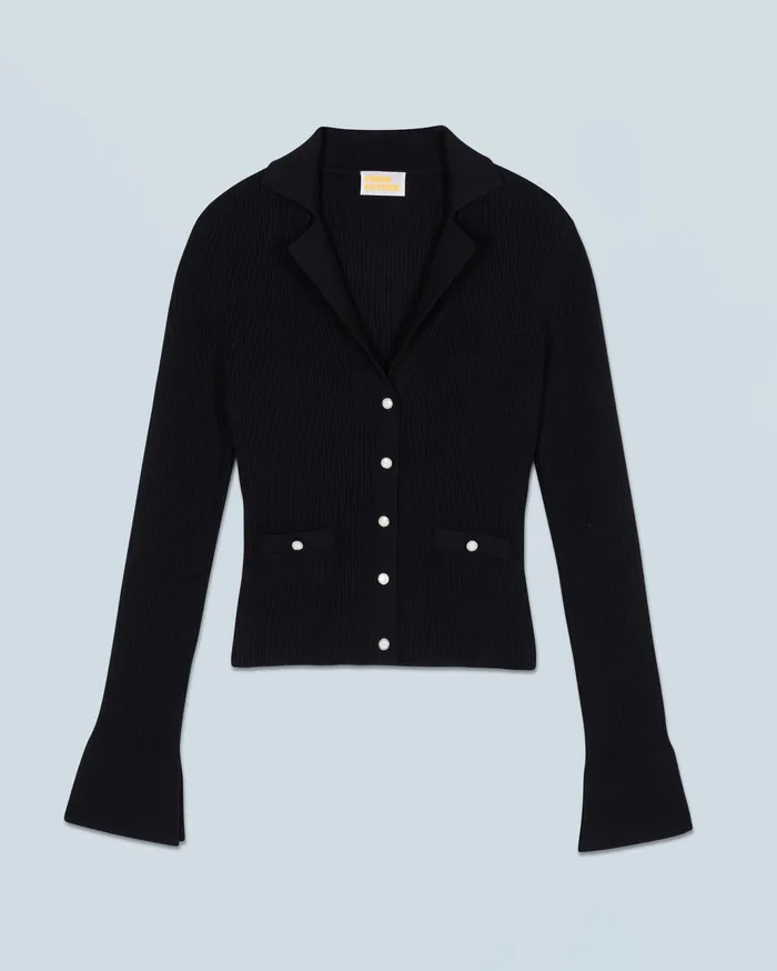 From Future Merino Wool Sweaters Women Cardigan Black