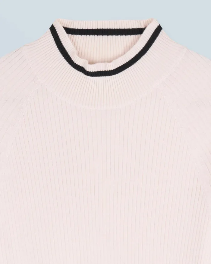 From Future Merino Wool Sweaters Women Mock Neck Sweater Sand