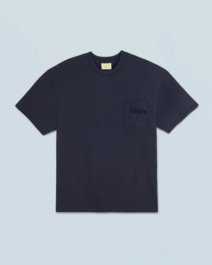 From Future Shirts and TShirts Men Crewneck TShirt Short Sleeves Navy