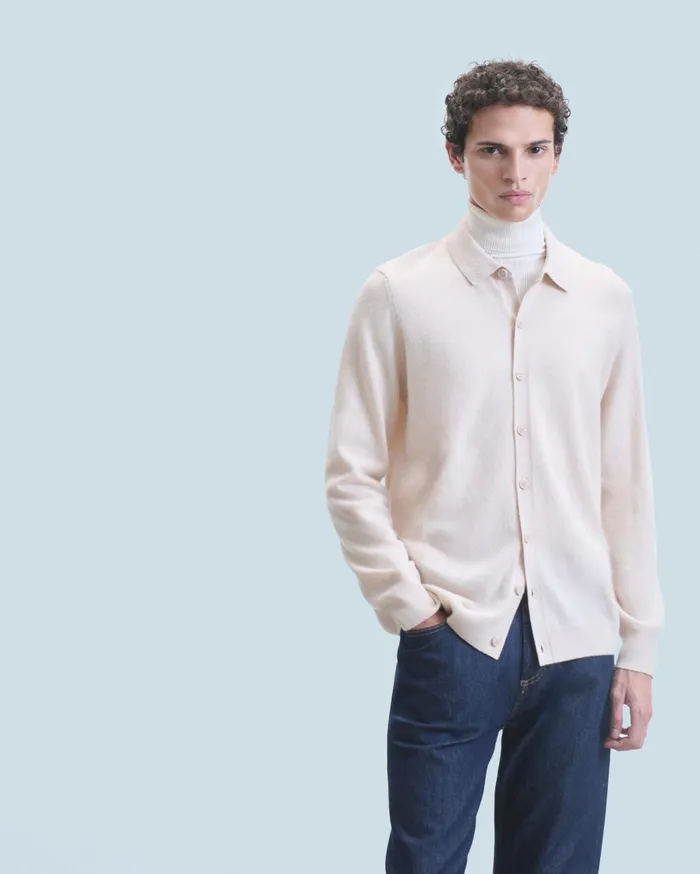From Future Shirts and TShirts Men Long Sleeve Shirt Sand