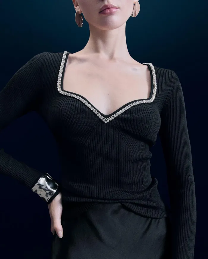 From Future Shirts TShirts and Tops Women Long Sleeve Top Black