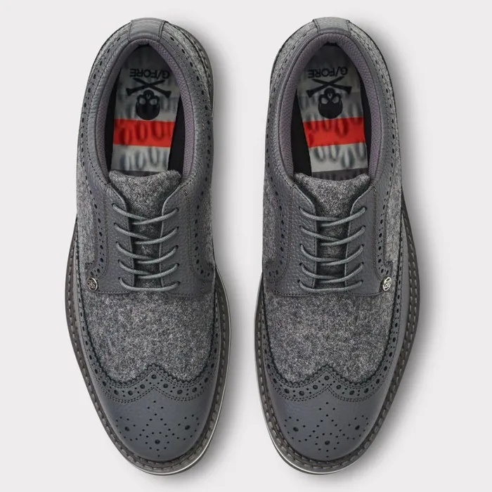 GFORE Golf Shoes Men LONGWING GALLIVANTER GOLF SHOE Heather Grey