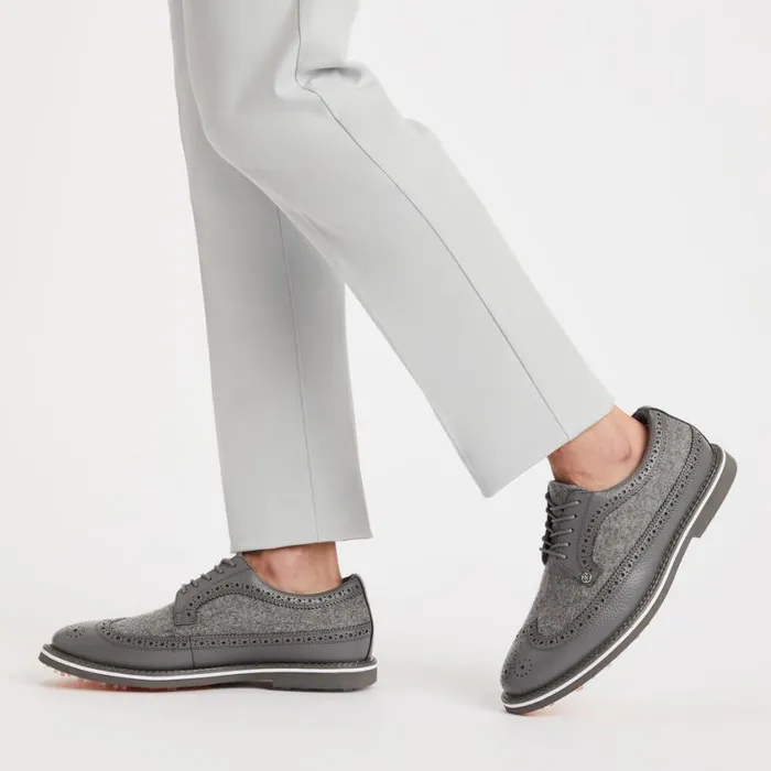 GFORE Golf Shoes Men LONGWING GALLIVANTER GOLF SHOE Heather Grey