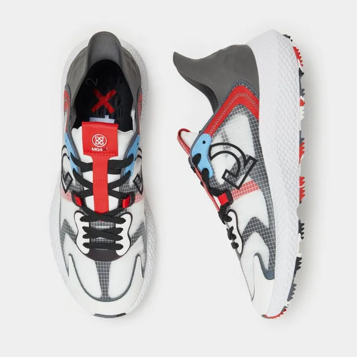 GFORE Golf Shoes Men MG4X2 RIPSTOP HYBRID GOLF CROSS TRAINER Poppy Baja