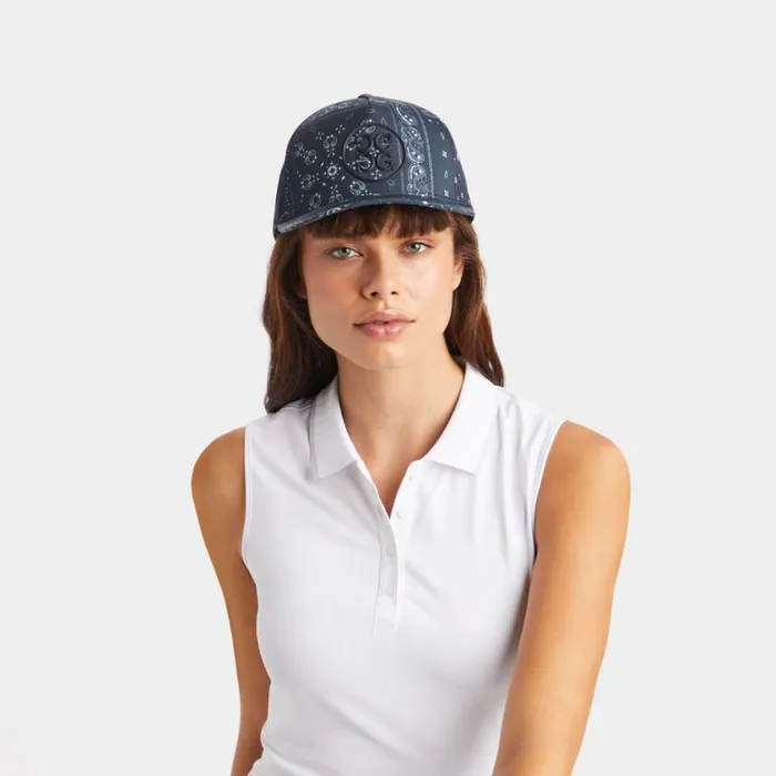 GFORE Hats MenWomen BANDANA FEATHERWEIGHT TECH SNAPBACK HAT Onyx