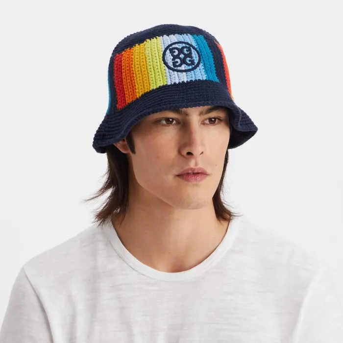 GFORE Hats MenWomen CIRCLE G039S COLOUR BLEND CROCHET BUCKET HAT Twilight GFORE Hats MenWomen CIRCLE G039S COLOUR BLEND CROCHET BUCKET HAT Twilight