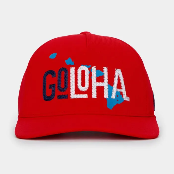 GFORE Hats MenWomen GOLOHA STRETCH TWILL SNAPBACK HAT Poppy