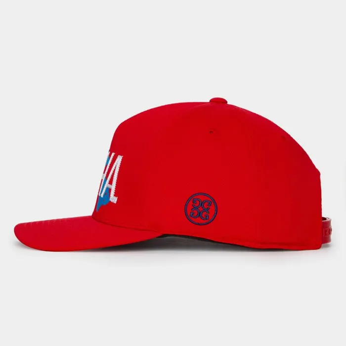 GFORE Hats MenWomen GOLOHA STRETCH TWILL SNAPBACK HAT Poppy