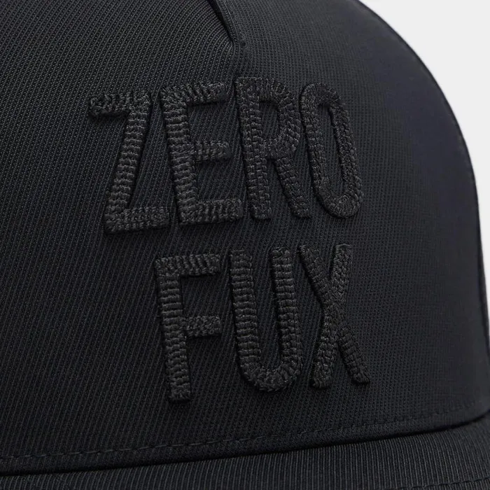 GFORE Hats MenWomen MONOCHROME ZERO FUX STRETCH TWILL SNAPBACK HAT Onyx
