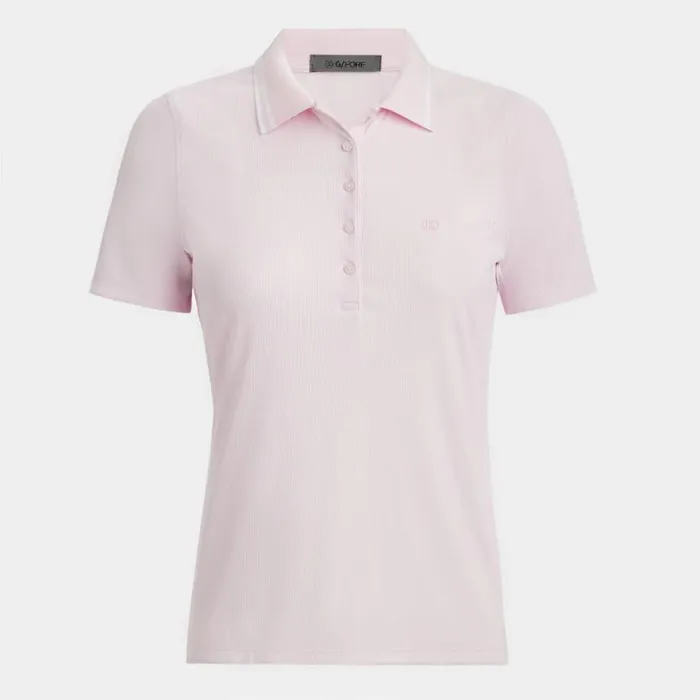 GFORE Polos and Shirts Women CONTRAST COLLAR RIBBED TECH NYLON POLO Blush