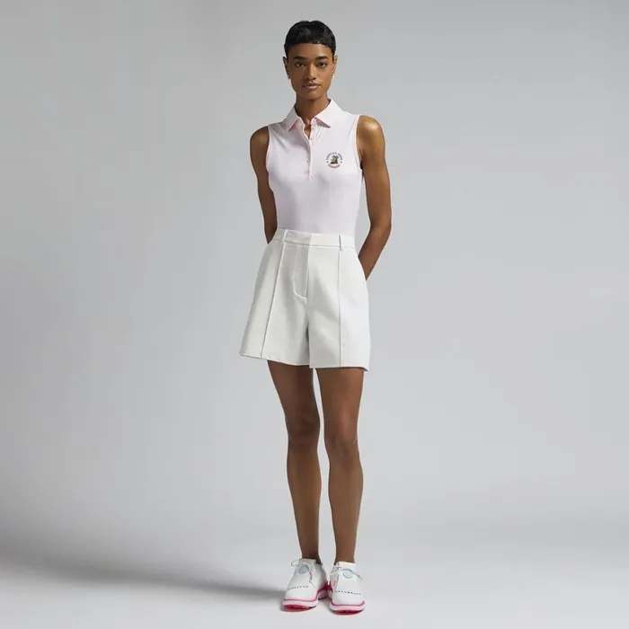 GFORE Polos and Shirts Women LTD RELEASE 2025 US OPEN SILKY TECH NYLON SLEEVELESS POLO Blush GFORE Polos and Shirts Women LTD RELEASE 2025 US OPEN SILKY TECH NYLON SLEEVELESS POLO Blush